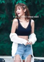 Imported Soft Comfortable Lace Padded Seamless Lingerie Wireless Fitness Top Bra for Women - Image 6