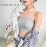 Padded Seamless Tube Crop Top Bra for Women - Image 8