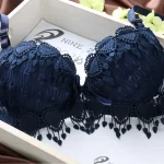 Women Push Up Bra And Panty Set Girl Floral Lace Underwear Set Underwire Brassiere - Image 7