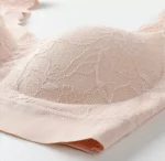 Women Lace Padded Seamless Soft Push Up Sports and Sleeping bra - Sports Bra - Image 5