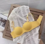 Women Solid Seamless Underwear Adjustable Push Up Wire Free Bralette Soft Fashion Female Breathable Lingerie - Bra - Image 3