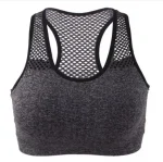 Women Bra Yoga Bra Mesh Hollow Out Breathable Fitness Shockproof Quick drying on the back For Running Gym Push Up Sports Shapwear Air Bra - Image 3