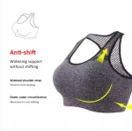 Women Bra Yoga Bra Mesh Hollow Out Breathable Fitness Shockproof Quick drying on the back For Running Gym Push Up Sports Shapwear Air Bra - Image 5