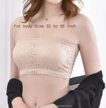 Padded Push Up Lace Tube Strapless Bra For Women Free Size bra (One Piece) - Image 5