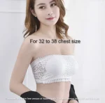 Padded Push Up Lace Tube Strapless Bra For Women Free Size bra (One Piece)