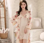 Imported Honeymoon Women Night Dress Girls Nighty Female Nightwear - Image 12