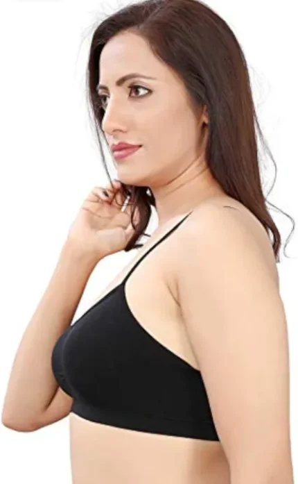 Imported Stretch Cotton Slim Strap Comfortable Tube Bra for Women - One Piece