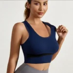 seamless sports Imported Premium soft comfortable seamless sports yoga padded sports wear bra for Women - One Piece Bra - Image 9