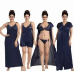 6 Part (Nighty) - and Comfortable silk Night Dress for women - Image 3