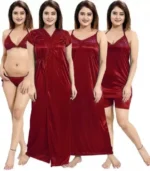 6 Part (Nighty) - and Comfortable silk Night Dress for women - Image 4