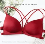 Imported Front Closure Women Bras Padded Wire Free Strappy Super Push Up Bralette Women Intimes Backless Underwear - Image 8