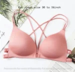 Imported Front Closure Women Bras Padded Wire Free Strappy Super Push Up Bralette Women Intimes Backless Underwear - Image 9