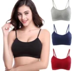 Imported Stretch Cotton Slim Strap Comfortable Tube Bra for Women - One Piece - Image 8