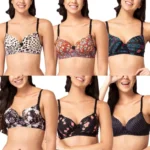 1 Piece Printed Adjustable strap bra Foam bra padded bra comfortable bra stylish bra for Women(Any 1 color) - Image 3