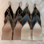 Imported New style padded comfortable bra deep V one piece zipper vest sports base beautiful back outer wear women's underwear seamless versatile girls tube top bra - Image 8