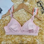 3 piece comfortable Indian Like me bra cotton big belt soft synthetic Bra for women - Image 2