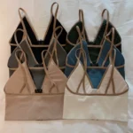 Imported New style padded comfortable bra deep V one piece zipper vest sports base beautiful back outer wear women's underwear seamless versatile girls tube top bra - Image 9