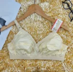 3 piece comfortable Indian Like me bra cotton big belt soft synthetic Bra for women - Image 3