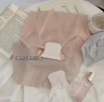 Imported Breathable Briefs Solid color mid waist Ice silk transparent stylish panty comfortable long time useable panty invisible antibacterial underwear for women - One Piece - Image 8