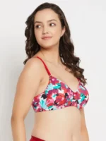 1 Piece Printed Adjustable strap bra Foam bra padded bra comfortable bra stylish bra for Women(Any 1 color) - Image 6