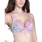 Imported printed button Front Closure cotton comfortable bra for regular use bra for women and girls - Image 7