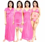 6 Part (Nighty) - and Comfortable silk Night Dress for women - Image 5