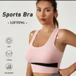 seamless sports Imported Premium soft comfortable seamless sports yoga padded sports wear bra for Women - One Piece Bra - Image 4