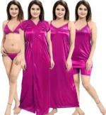 6 Part (Nighty) - and Comfortable silk Night Dress for women - Image 7