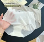 Imported Breathable Briefs Solid color mid waist Ice silk transparent stylish panty comfortable long time useable panty invisible antibacterial underwear for women - One Piece - Image 13